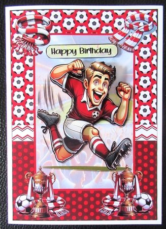 Football in red by Davina Rundle
