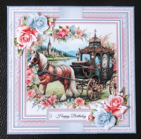 Beautiful Horse And Carriage Mini Page Kit by Davina Rundle