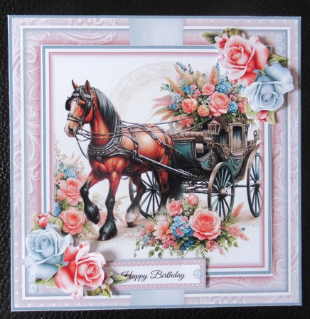 Beautiful Horse And Carriage Mini Page Kit by Davina Rundle