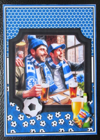FOOTBALL FANS blue by Davina Rundle
