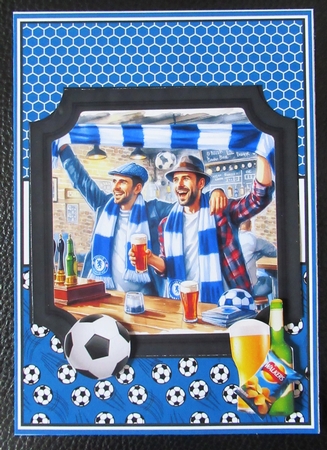 FOOTBALL FANS blue by Davina Rundle