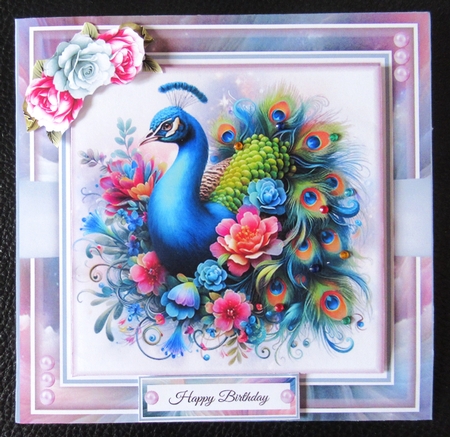 Cute Colourful Peacock Mini Page Kit by Davina Rundle