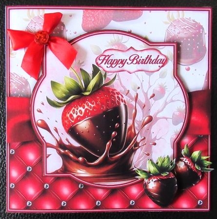 Strawberries & Chocolate 7X7 Mini Kit  by Davina Rundle