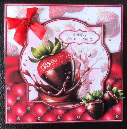 Strawberries & Chocolate 7X7 Mini Kit  by Davina Rundle