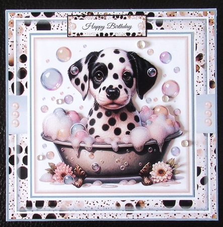 Bubble Bath Pups 02 Mini Page Kit by Davina Rundle
