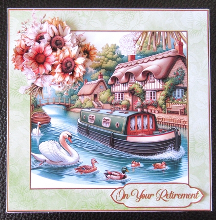 Narrowboat dreams 8x8 by Davina Rundle