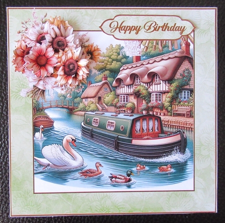 Narrowboat dreams 8x8 by Davina Rundle