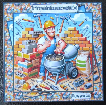 Celebrations under construction 8x8 by Davina Rundle