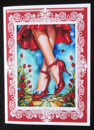 The Sparkly Red Shoes A4 by Davina Rundle