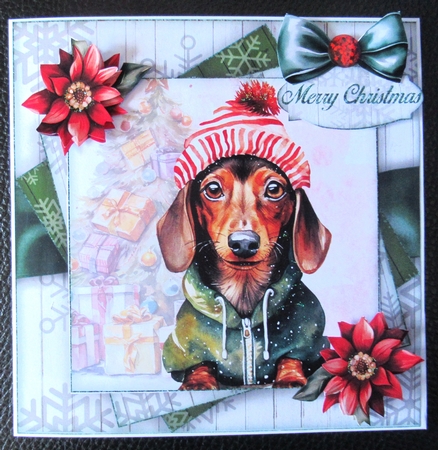 Christmas Dachshund  Mini Kit  by Davina Rundle