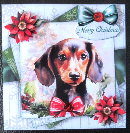 Christmas Dachshund  Mini Kit  by Davina Rundle