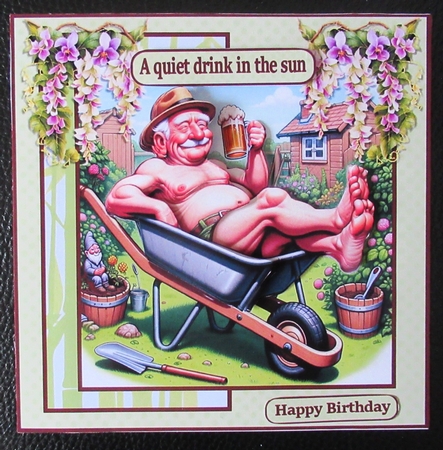 Beer and a barrow8x8 by Davina Rundle