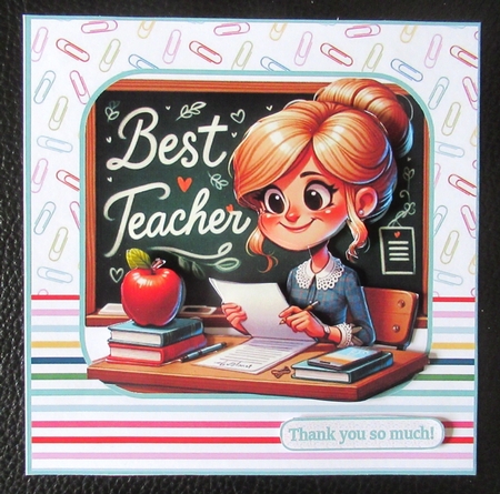 Best Teacher 7x7 by Davina Rundle