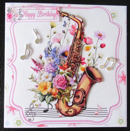 7x7 Musical birthday wishes choice of four mini kit by Davina Rundle