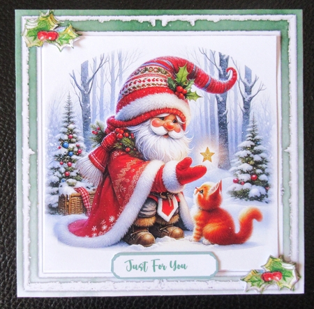 7x7 Mini Kit, Gorgeous Santa and Animals by Davina Rundle