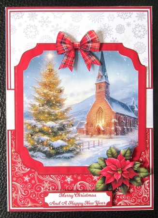 CHRISTMAS CHURCH red by Davina Rundle