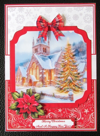 CHRISTMAS CHURCH red by Davina Rundle