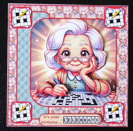 Give us a clue female 7x7 by Davina Rundle