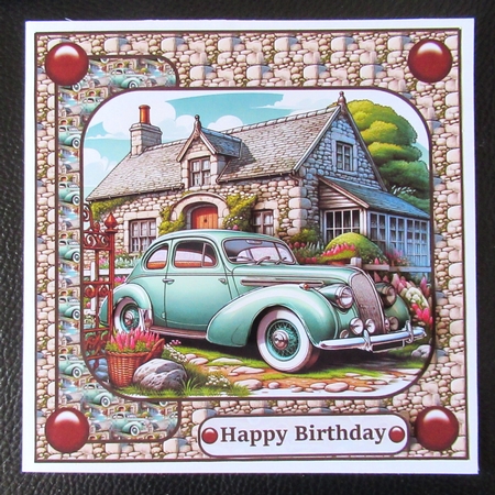 A vintage scene 8x8 by Davina Rundle