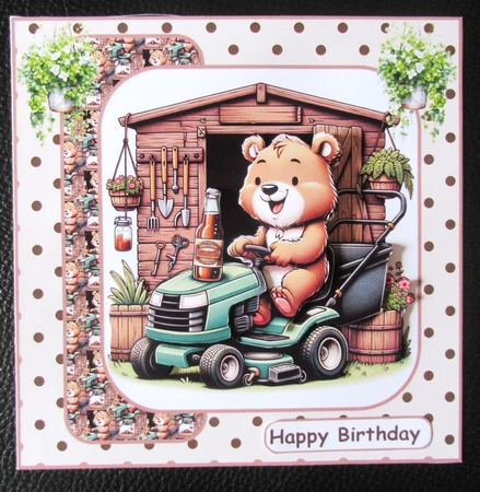 Gardening is thirsty work 8x8 by Davina Rundle
