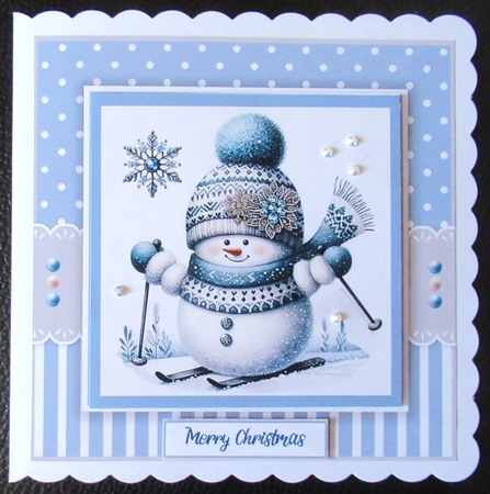 Snowy Snowman Scenes Card & Toppers Set by Davina Rundle