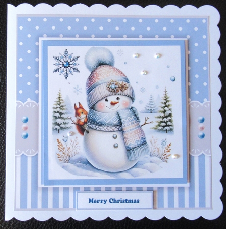 Snowy Snowman Scenes Card & Toppers Set by Davina Rundle
