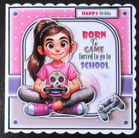 Born To Game Girl Mini Kit by Davina Rundle