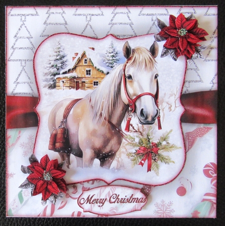 Christmas Horse Mini Kit  7X7 by Davina Rundle