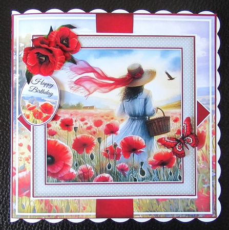Walking In A Field Of Poppies Mini Page Kit by Davina Rundle