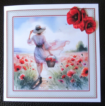 Walking In A Field Of Poppies Mini Page Kit by Davina Rundle