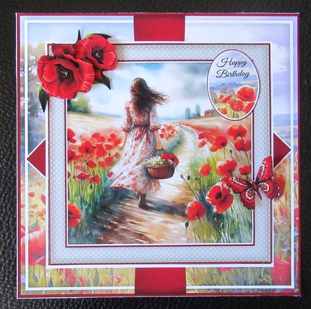Walking In A Field Of Poppies Mini Page Kit by Davina Rundle