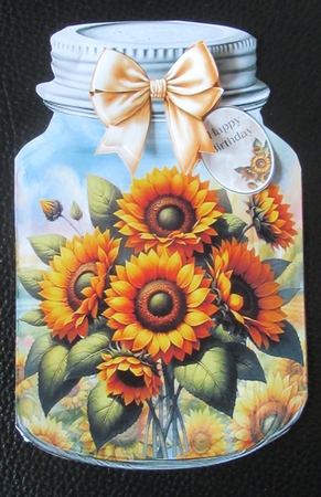 Sunflower Mason Jar Mini Page Kit by Davina Rundle