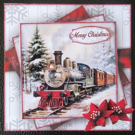 Christmas Train Mini Kit 7X7 by Davina Rundle