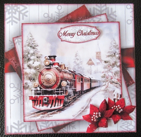 Christmas Train Mini Kit 7X7 by Davina Rundle
