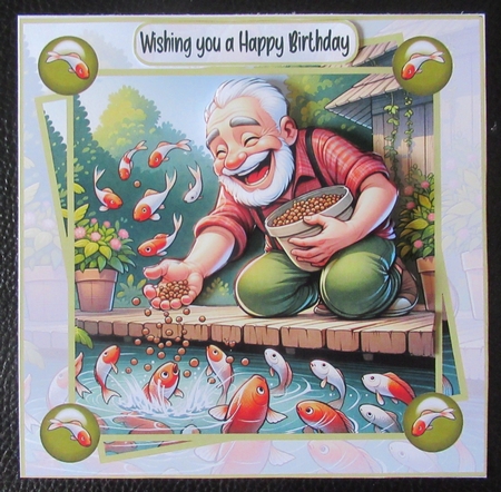 Fish pond keeper 8x8 by Davina Rundle
