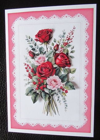 Red rose arrangement 5x7 2 by Davina Rundle