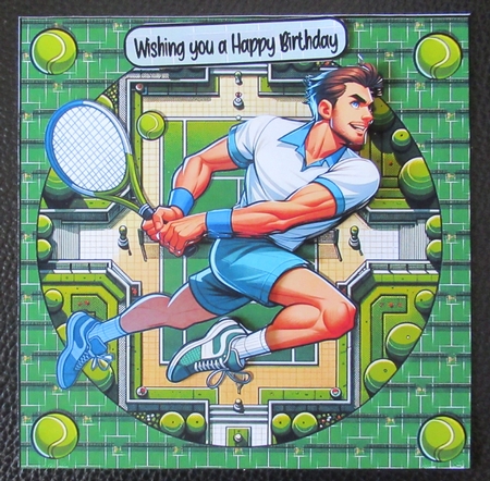 Tennis player 7x7 by Davina Rundle