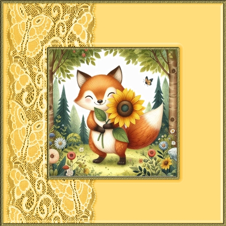 Sunflower Fox  by Davina Rundle