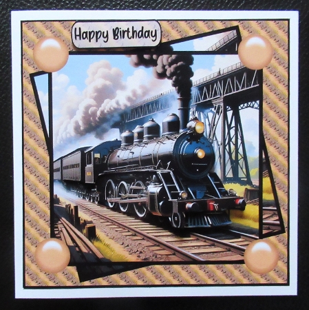 Steam Engine 8x8 by Davina Rundle