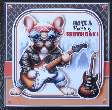Rocking Birthday Frenchie Mini Kit by Davina Rundle