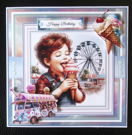 Ice Cream Fun Mini Page Kit by Davina Rundle