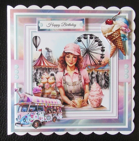 Ice Cream Fun 02 Mini Page Kit by Davina Rundle