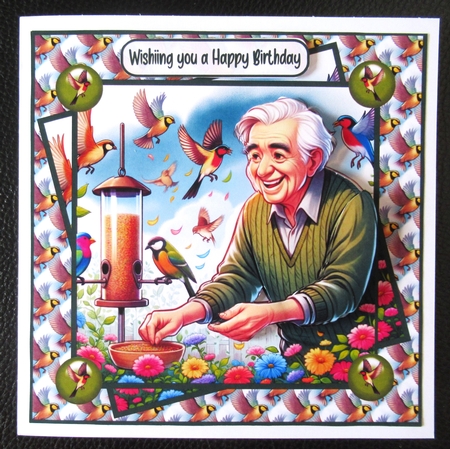 Feed the birds 8x8 by Davina Rundle