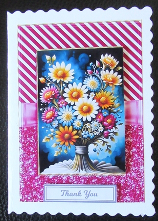 Glitter Stripes A5 Frames-Easter by Davina Rundle