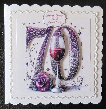 Purple Fizz 70th Birthday Complete Kit by Davina Rundle