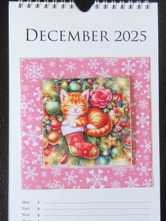 Christmas Decoration Kittens 1 by Davina Rundle