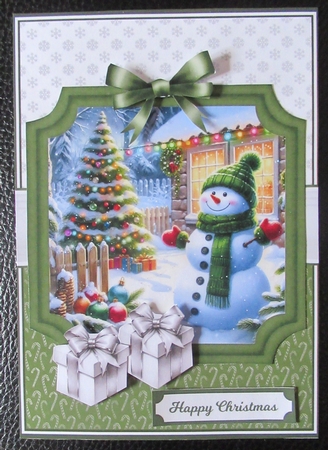 SNOWMEN - green by Davina Rundle