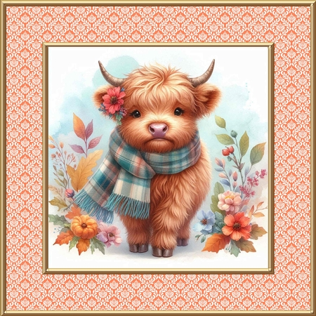 Floral Highland Fall Calf by Davina Rundle
