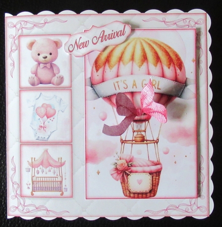 New Baby (Pink) MIni Kit 7x7 by Davina Rundle