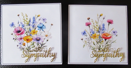 Meadow Flowers Card Toppers by Davina Rundle